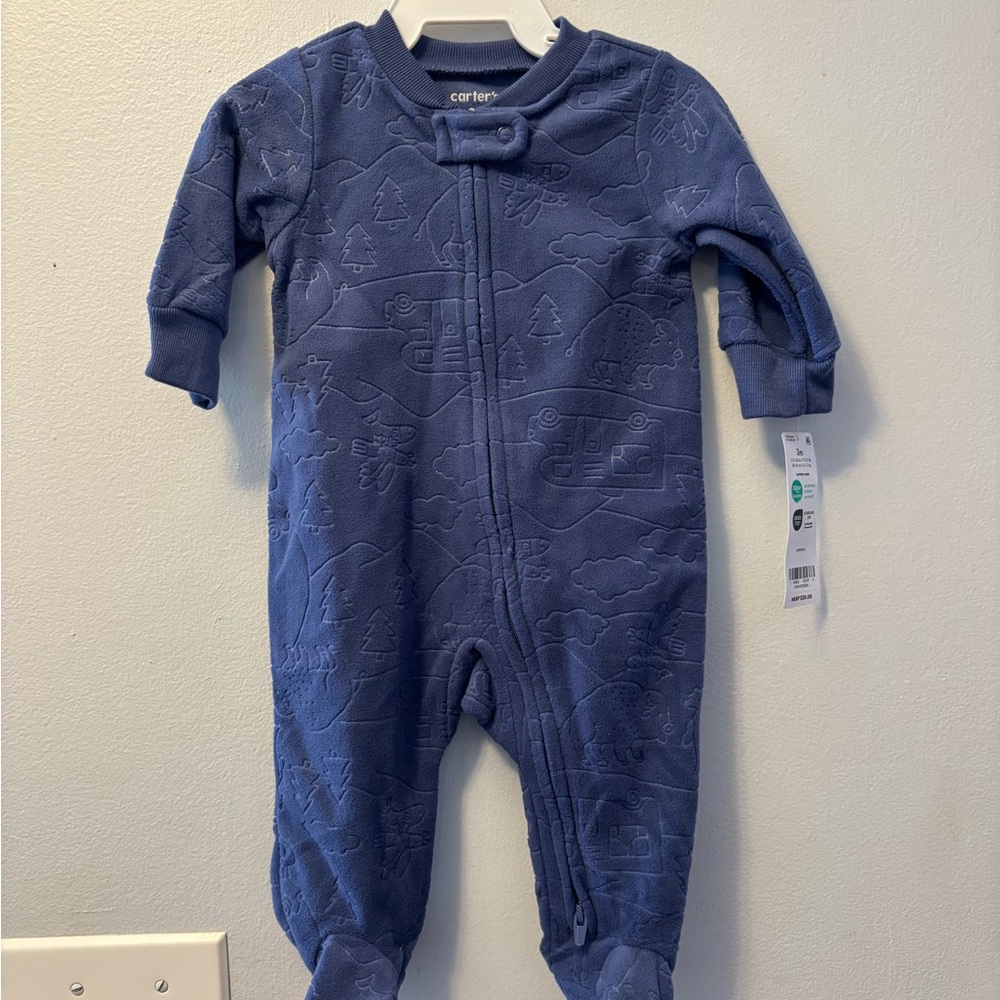 Carter's Navy Kids One Piece Footie